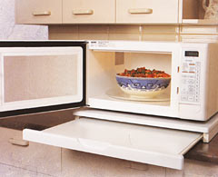 The Stealth Self sits neatly under your microwave